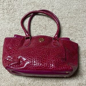New Antonio Melani red textured handbag